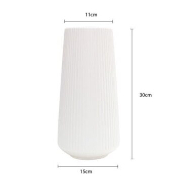 Bình Hoa Nhựa Trắng