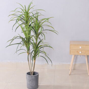 Cây lá kim giả trang trí cửa hàng, công ty, căn hộ [1m25]