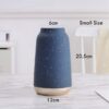 Bình gốm xanh chấm trắng 2