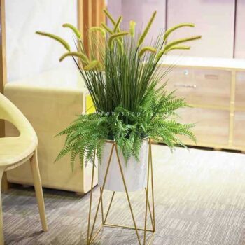 Chậu cỏ đuôi chồn giả giúp trang trí tạo nên sự độc đáo [40cm – 60cm – 80cm]