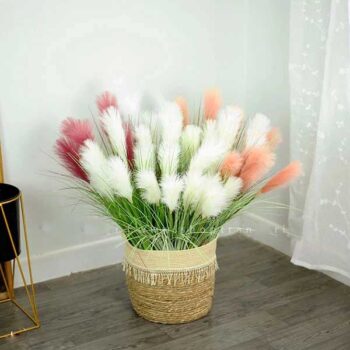 Cây lau sậy giả trang trí giúp không gian trở nên mộc mạc – [40cm – 60cm – 80cm]