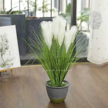 Cây lau sậy giả trang trí giúp không gian trở nên mộc mạc – [40cm – 60cm – 80cm]