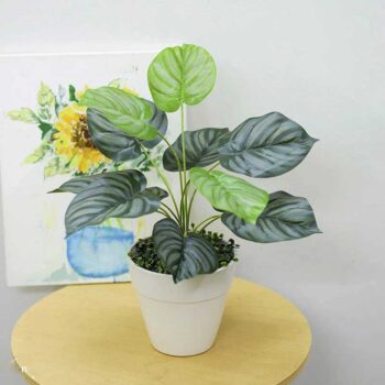 Cây lá táo giả để bàn trưng góc nhà, shop, cty đều đẹp [45cm – 60cm – 85cm]