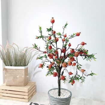 Cây lựu giả độc đáo trang trí cửa hàng, văn phòng, căn hộ [45cm – 65cm – 90cm -1m – 1m1 – 1m2 – 1m3 – 1m4 – 1m5 – 1m6 – 1m7]