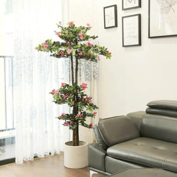 Cây Đỗ Quyên Giả Trang Trí Cửa Hàng, Studio, Tiệm Quán, Văn Phòng, Nhà Cửa – Cao 1m65 – Mã: PN-CG002
