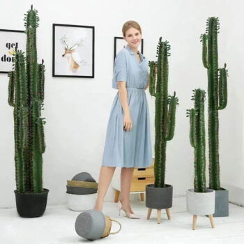 Cây Xương Rồng Giả Lớn – Trang Trí Cửa Hàng, Studio, Tiệm Quán, Văn Phòng, Nhà Cửa – Cao 1m85 – Mã: PN-CG015