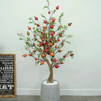 Cây Lựu Giả Trang Trí Cửa Hàng, Studio, Tiệm Quán, Văn Phòng, Nhà Cửa – 1m7 – PN-CG121