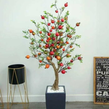 Cây Lựu Giả Trang Trí Cửa Hàng, Studio, Tiệm Quán, Văn Phòng, Nhà Cửa – 1m7 – PN-CG121