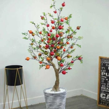 Cây Lựu Giả Trang Trí Cửa Hàng, Studio, Tiệm Quán, Văn Phòng, Nhà Cửa – Cao 1m7 – Mã: PN-CG0168