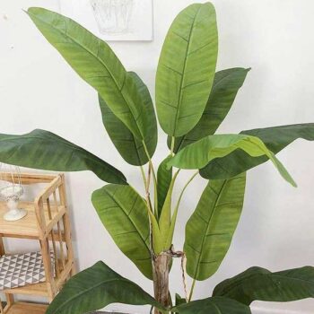 Bồn Cây Chuối Bẹ Tiểu Cảnh Giả Trang Trí Cửa Hàng, Studio, Tiệm Quán, Văn Phòng, Nhà Cửa – Cao 2m1 – Mã: PN-CG0180