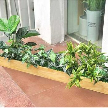 Bồn Cây Tiểu Cảnh Giả Trang Trí Cửa Hàng, Studio, Tiệm Quán, Văn Phòng, Nhà Cửa – Dài 1m2 – Mã: PN-CG0174