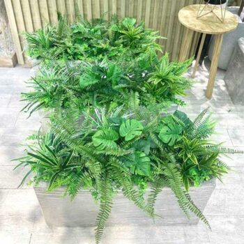 Bồn Cây Tiểu Cảnh Giả Trang Trí Cửa Hàng, Studio, Tiệm Quán, Văn Phòng, Nhà Cửa – Dài 80cm – Mã: PN-CG0173