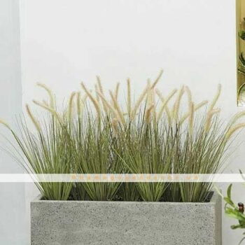 Bồn Cỏ Đuôi Chồn Giả Vintage Trang Trí Cửa Hàng, Studio, Tiệm Quán, Văn Phòng, Nhà Cửa – Cao 1m1 – Mã: PN-CG0200