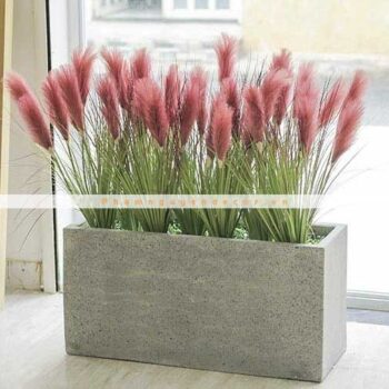 Bồn Cỏ Lau Sậy Hồng Tím Giả Trang Trí Cửa Hàng, Studio, Tiệm Quán, Văn Phòng, Nhà Cửa – Cao 1m1 – Mã: PN-CG0212