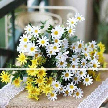 Bồn Cúc Họa Mi Giả Trang Trí Cửa Hàng, Studio, Tiệm Quán, Văn Phòng, Nhà Cửa – Dài 1m2 – Mã: PN-CG0170