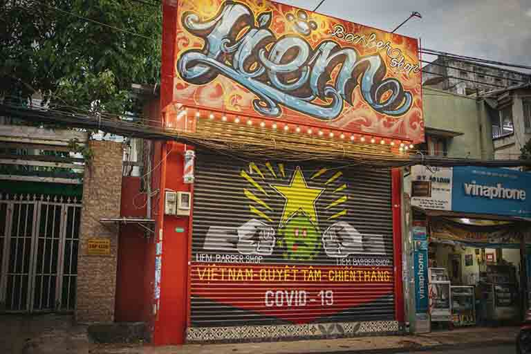 Thiết kế tiệm tóc nam nhỏ