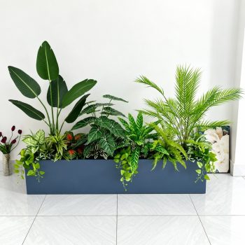 Bồn Cây Tiểu Cảnh Giả Trang Trí Cửa Hàng, Studio, Tiệm Quán, Văn Phòng, Nhà Cửa – Dài 1m2 – Mã: PN-CG0186