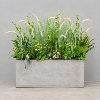 Bồn cỏ đuôi chồn giả cao 1m1 sinh động, ấn tượng trang trí nội thất