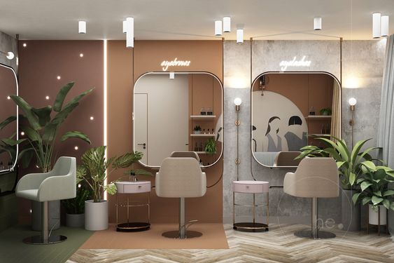 7 bước thiết kế trang trí tiệm tóc nữ nhỏ gọn gàng, ấn tượng