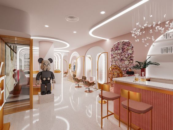 Bật mí tuyệt chiêu trang trí salon tóc độc đáo, thu hút khách hàng