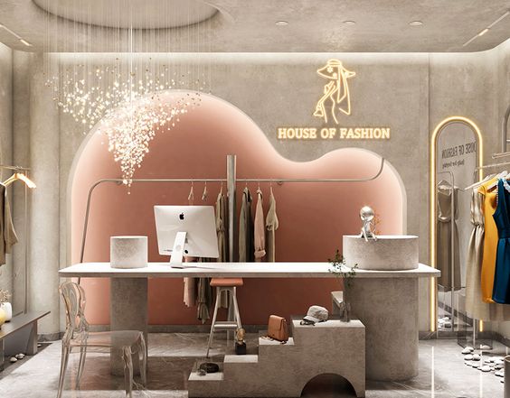 trang trí shop quần áo nữ nhỏ