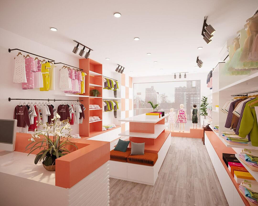 Tổng Hợp Ý Tưởng Trang Trí Shop Quần Áo Trẻ Em Dễ Thương, Ấn Tượng