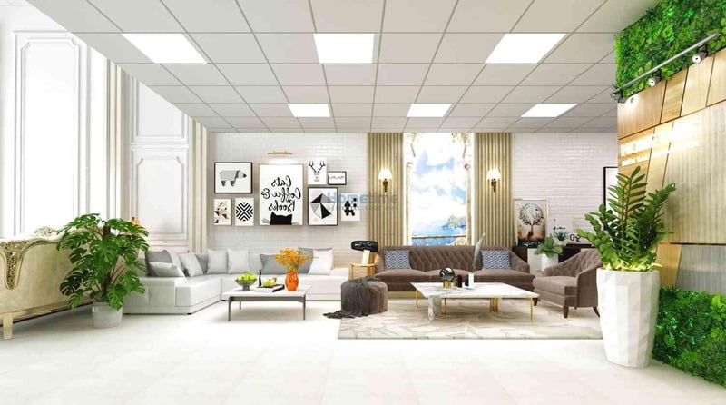 trang trí showroom