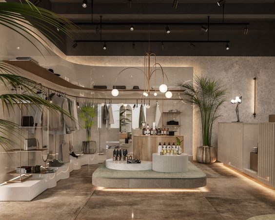 trang trí showroom