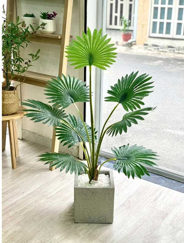 Cây giả trang trí phòng khách