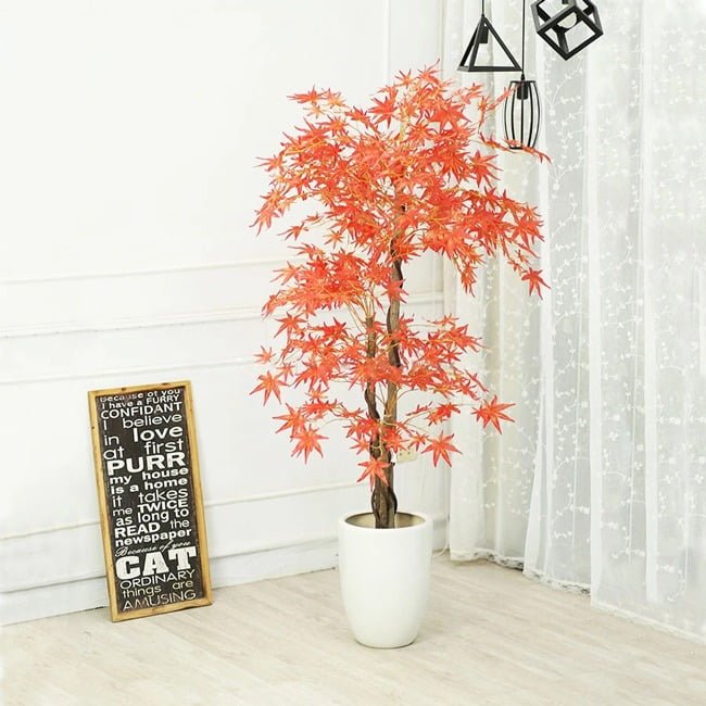 Cây giả trang trí phòng khách