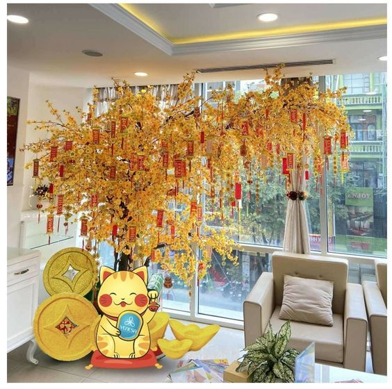 Bí Quyết Chọn Cây Mai Giả Trang Trí Tết Phù Hợp Với Không Gian