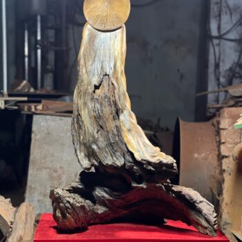 Tượng Gỗ Đạt Ma Điêu Khắc Thủ Công Từ Gỗ Bác Xanh Mộc Châu