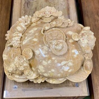 Tượng Gỗ Tam Cóc Chấn Bình Điêu Khắc Thủ Công Từ Gỗ Nu Ngọc Nghiến