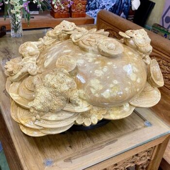 Tượng Gỗ Tam Cóc Chấn Bình Điêu Khắc Thủ Công Từ Gỗ Nu Ngọc Nghiến