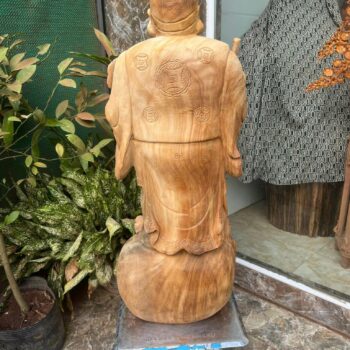 Tượng Gỗ Thương Gia Khắc Thủ Công Từ Gỗ Ngọc Am