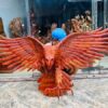 Tượng Đại Bàng Hàng Kỹ Nét Khắc Thủ Công Từ Gỗ Hương Ta