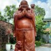 Tượng Gỗ Di Lặc Chúc Phúc Khắc Thủ Công Từ Gỗ Cẩm Trắc