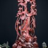 Tượng Gỗ Phật Quan Âm Khắc Thủ Công Từ Gỗ Trắc Đỏ Đen