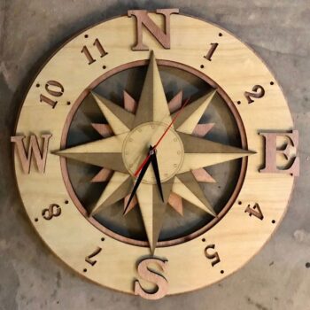 Đồng Hồ Gỗ Trang Trí Ấn Tượng – Mã: PNW 022