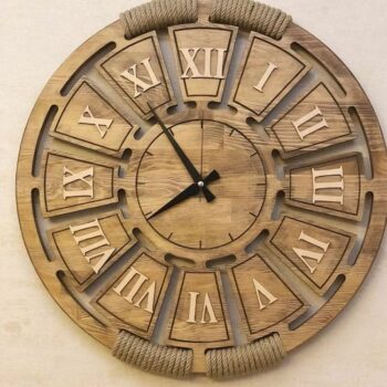 Đồng Hồ Gỗ Số La Mã Vintage – Mã: PNW 025