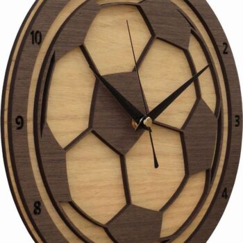 Đồng Hồ Gỗ Hình Quả Bóng Nghệ Thuật, Phong Cách và Độc Đáo – Mã: PNW 003