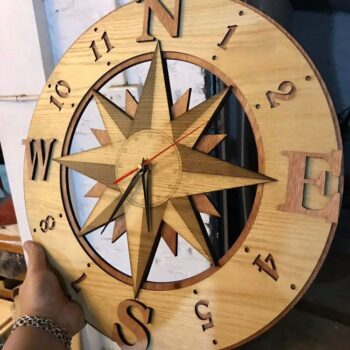 Đồng Hồ Gỗ Trang Trí Ấn Tượng – Mã: PNW 022