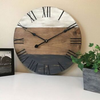 Đồng Hồ Treo Tường Bằng Gỗ Tự Nhiên – Mã: PNW 013