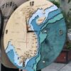 Đồng Hồ Treo Tường Bản Đồ Việt Nam Bằng Gỗ – Mã Sản Phẩm PNW 001
