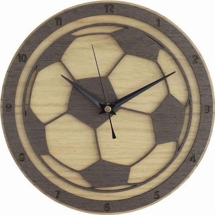 Đồng Hồ Gỗ Hình Quả Bóng Nghệ Thuật, Phong Cách và Độc Đáo – Mã: PNW 003