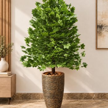Cây Phong Lá Xanh Giả Trang Trí Nội & Ngoại Thất – Cao 1m6 – Mã: PN-CG001