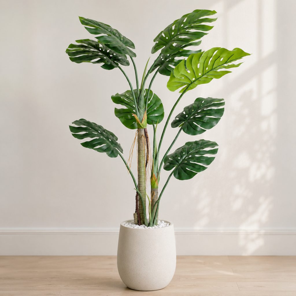 Chau-cay-trau-ba-gia-la-xe-monstera