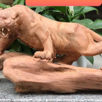 Hổ Gỗ Hương – Tượng Hổ Phong Thủy Trấn Thạch – TPT 04