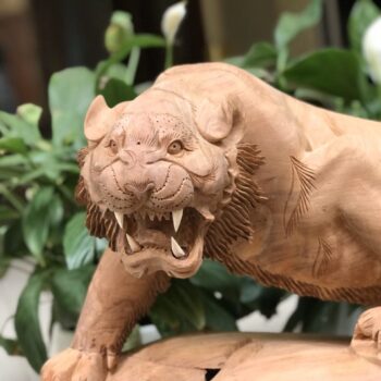 Hổ Gỗ Hương – Tượng Hổ Phong Thủy Trấn Thạch – TPT 04