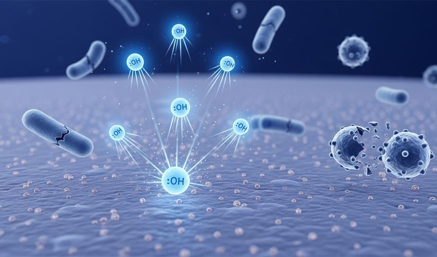 Gốc OH được tạo ra bởi quang xúc tác có nguy hiểm không?